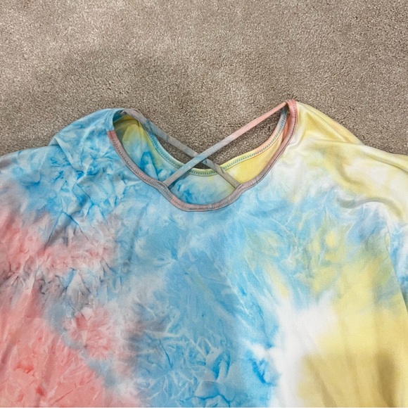 Tru Luv short sleeved, tie-dye, top, size 8 - Picture 2 of 5
